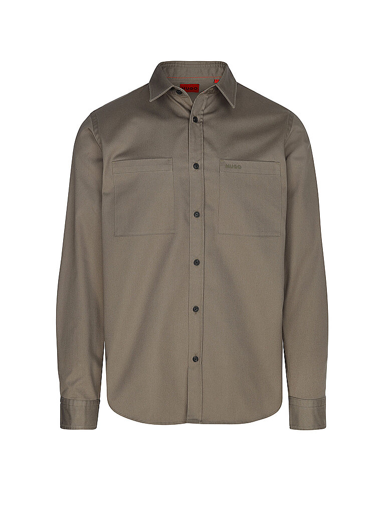 HUGO Overshirt EGRIN grau | M