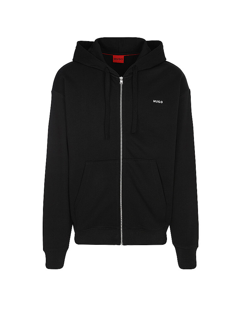 HUGO Sweatjacke DAPOZIP schwarz M herren