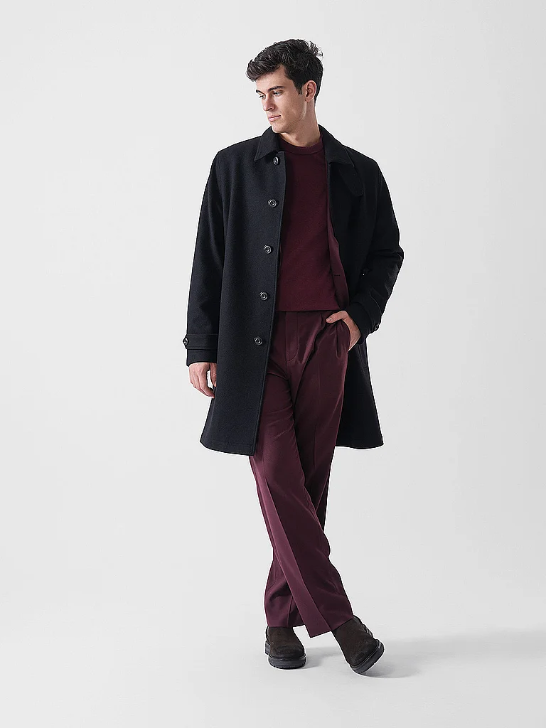 HUGO Maverick Manteau Laine Noir L 2