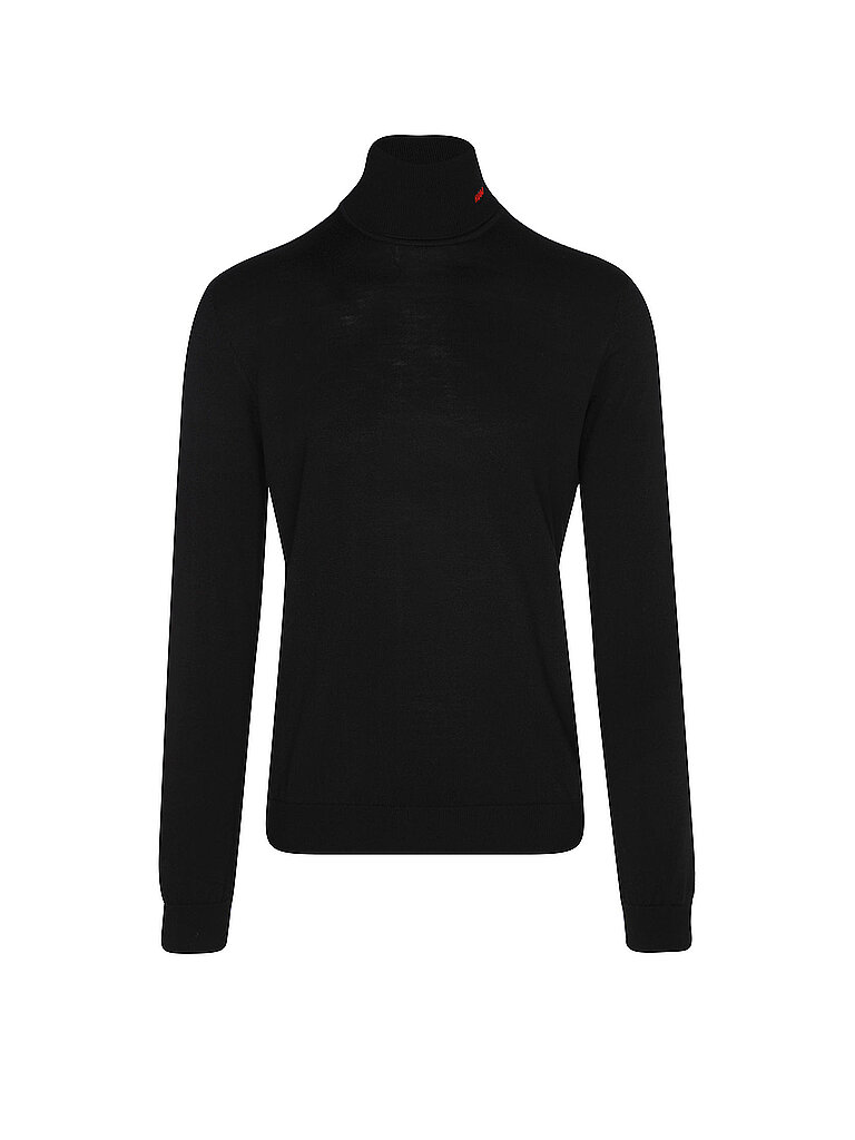 HUGO Rollkragenpullover schwarz M herren
