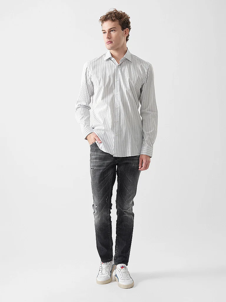 Hugo Chemise à Manches Longues Valerio 10276901 Open White 38 Homme 3