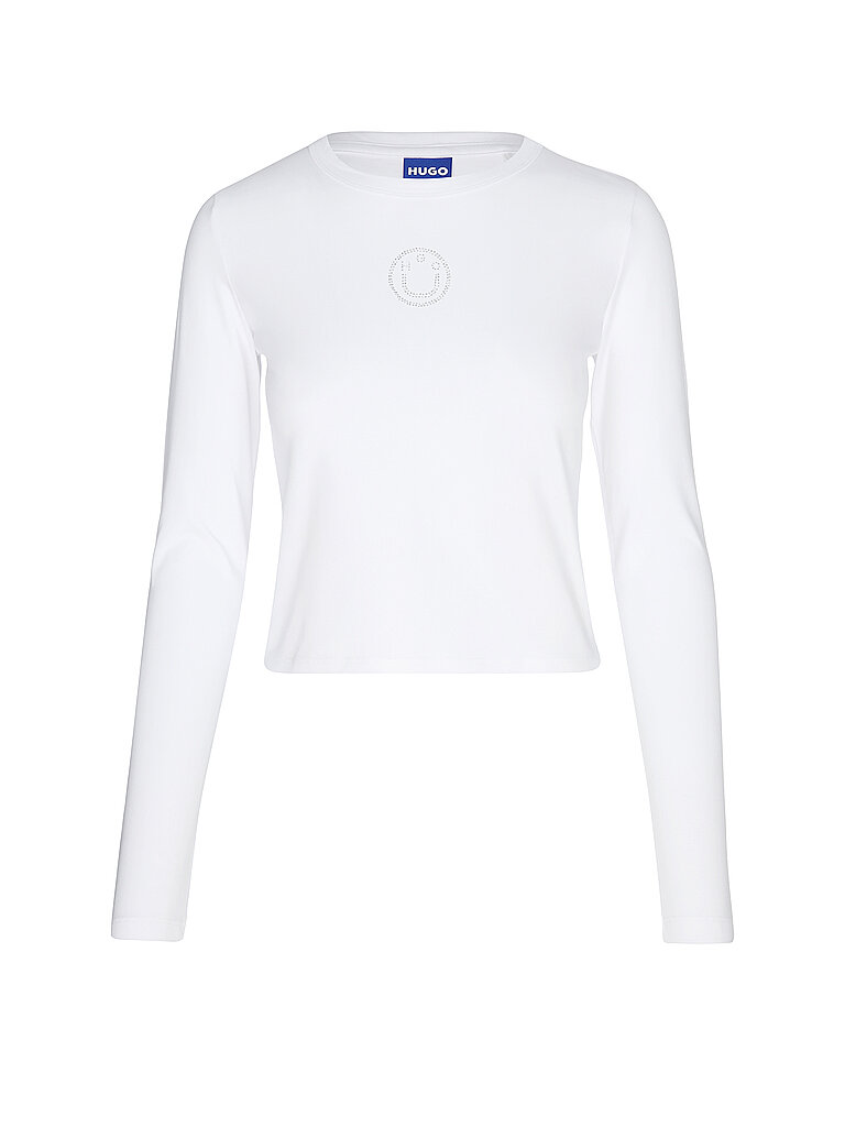 HUGO Langarmshirt DALIRIEE_B weiss
