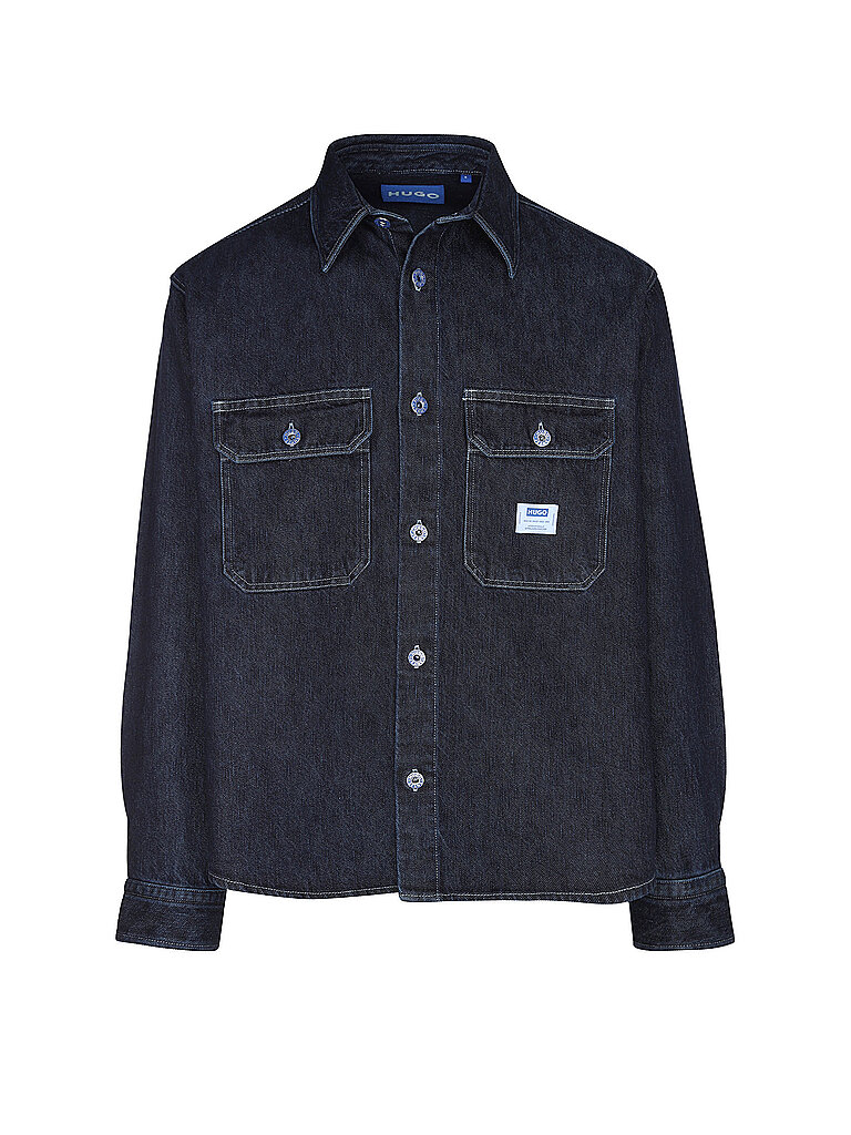HUGO Overshirt EBOLT  dunkelblau | S