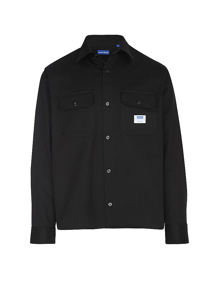 HUGO Overshirt EKYNONE schwarz | XS