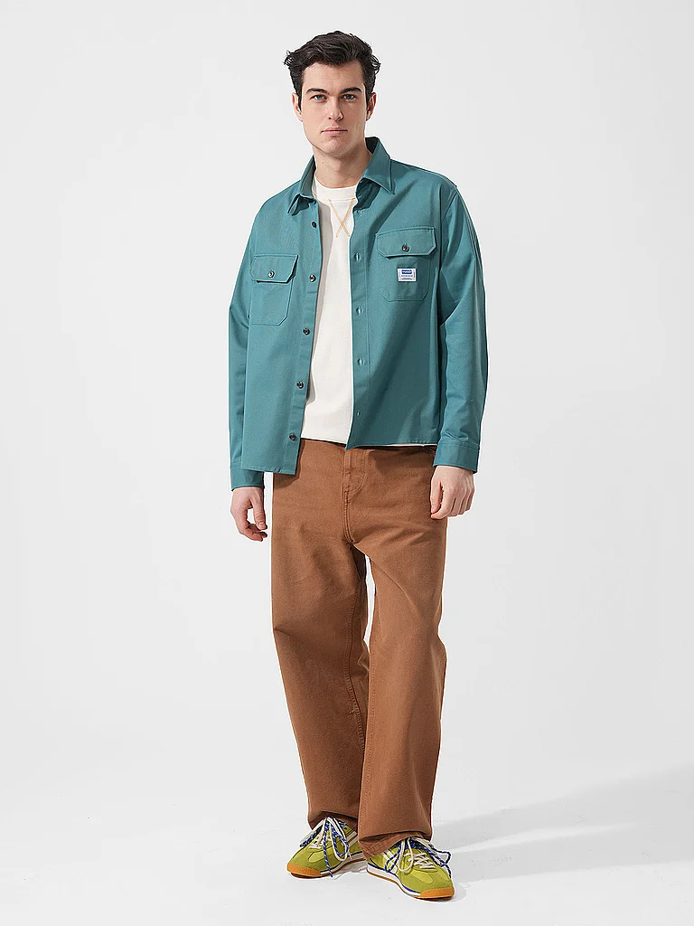 HUGO EKYNONE Overshirt Petrol M 2