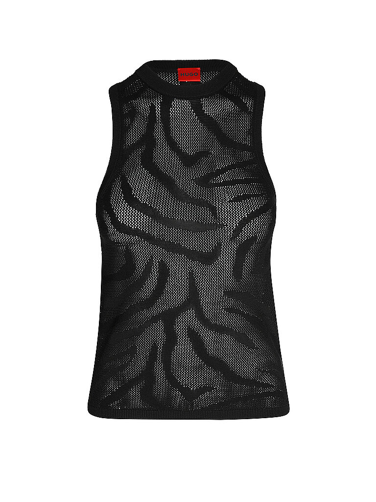 HUGO Top SORNI schwarz L damen
