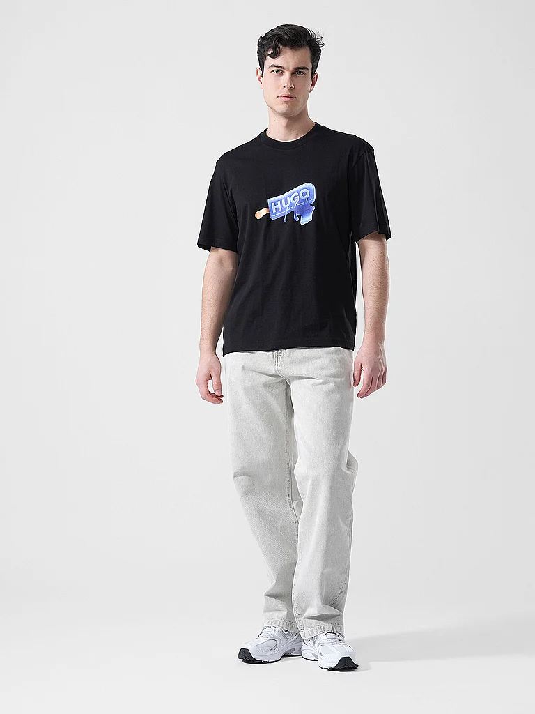 Hugo Noglasy T-Shirt Blue Black M 5