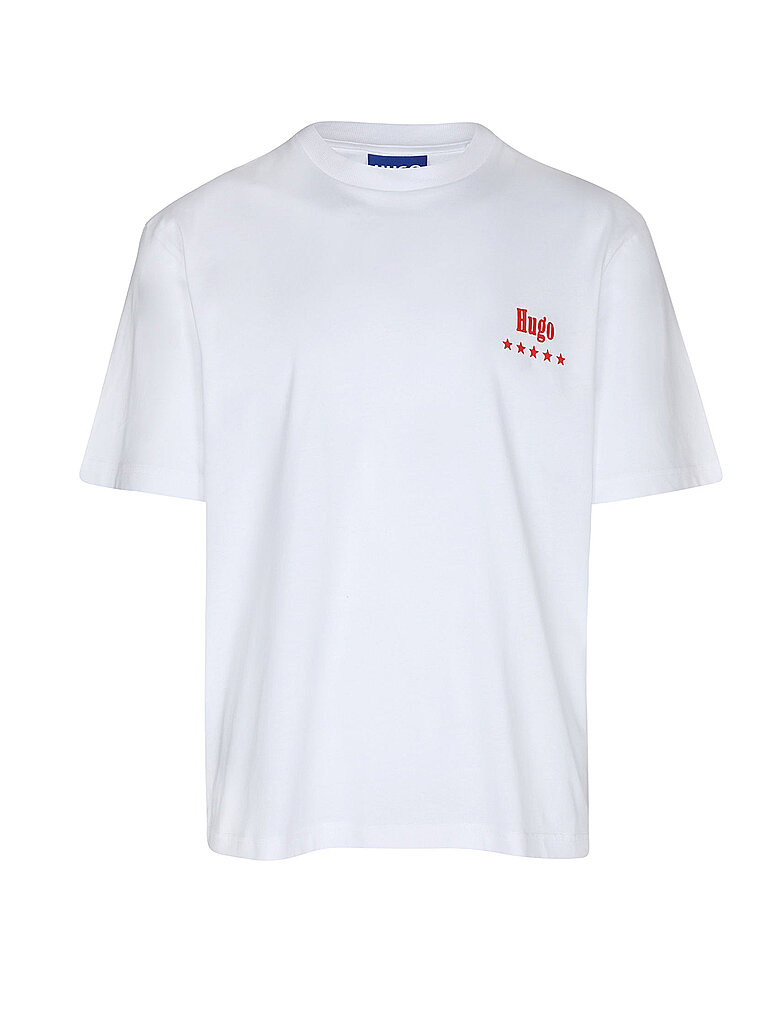 HUGO T-Shirt NUCAVO weiss S herren