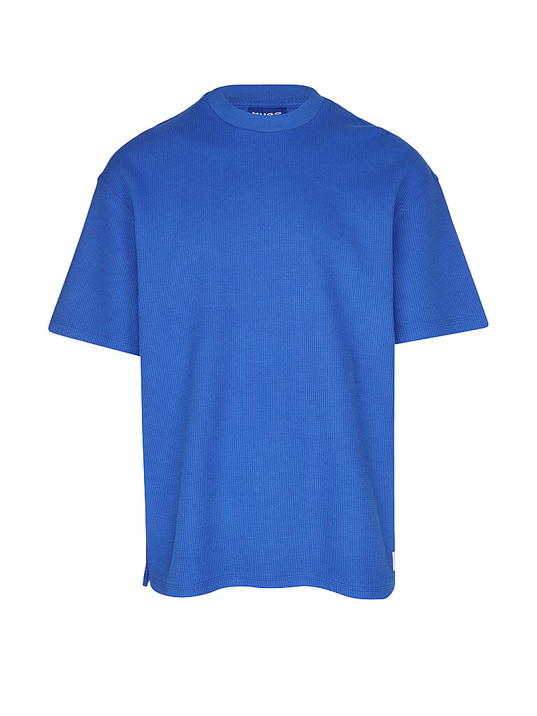 HUGO T-Shirt NUWAFFLE blau