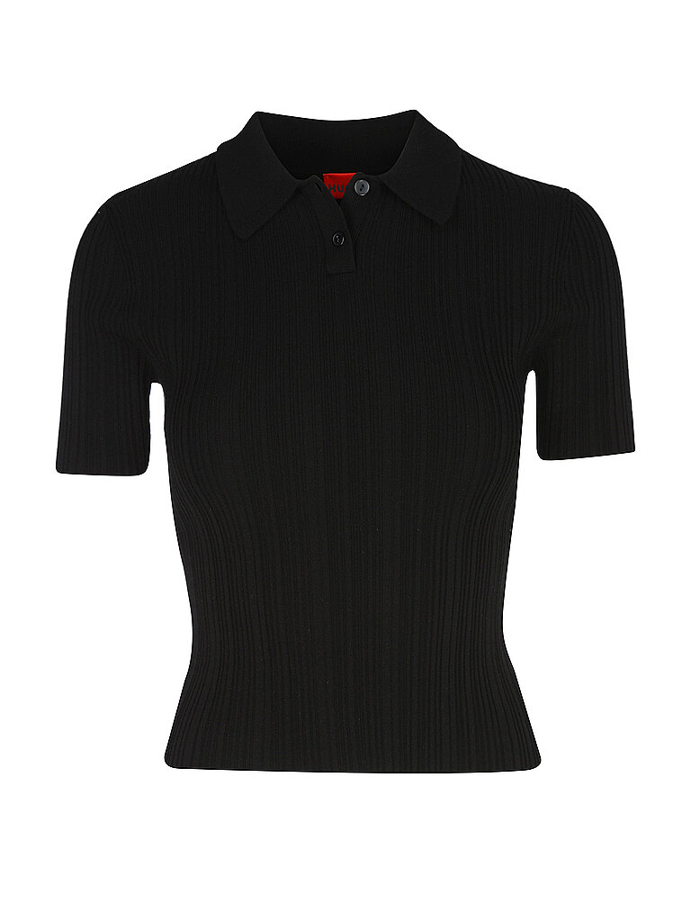 HUGO Poloshirt SAREPLETTE schwarz