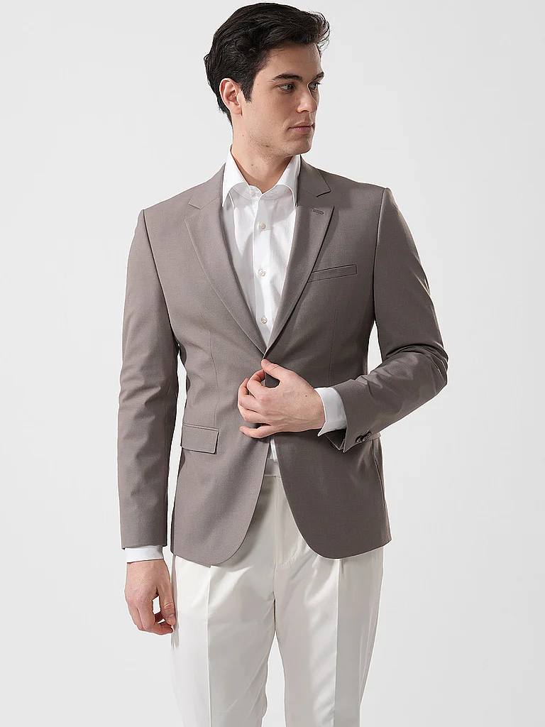 HUGO Sakko Super Slim Fit ARTI hellbraun   102 herren 2