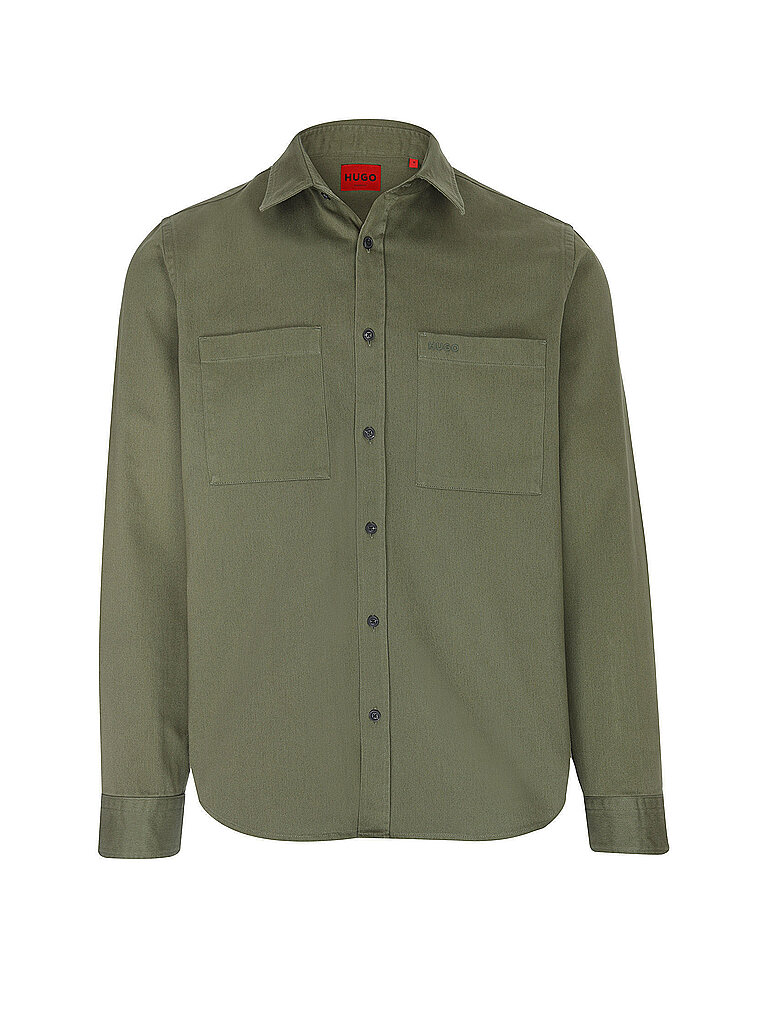 HUGO Overshirt EGRIN olive | S