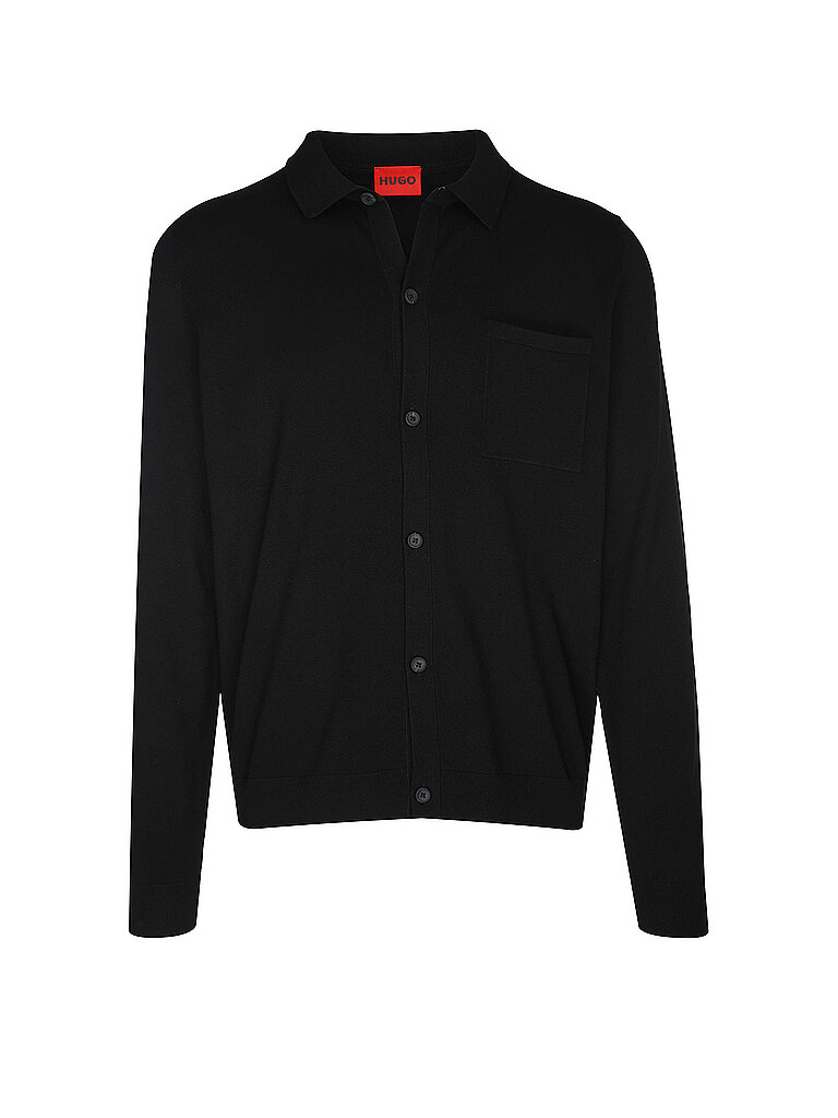 HUGO Strickjacke San Jordan-CV schwarz | XXL