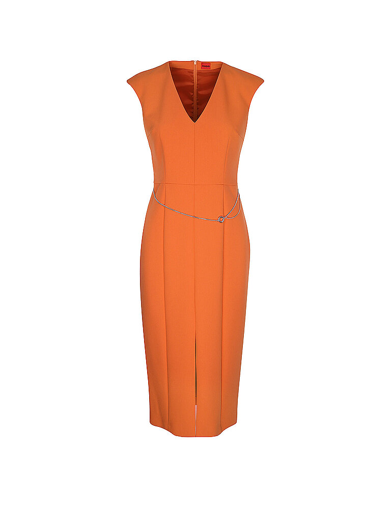 HUGO Midikleid KATUNINA orange 38 damen