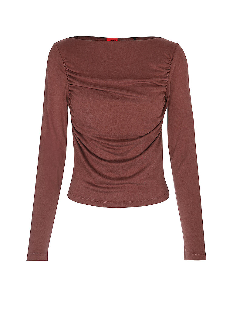 HUGO Langarmshirt DAENI braun | L