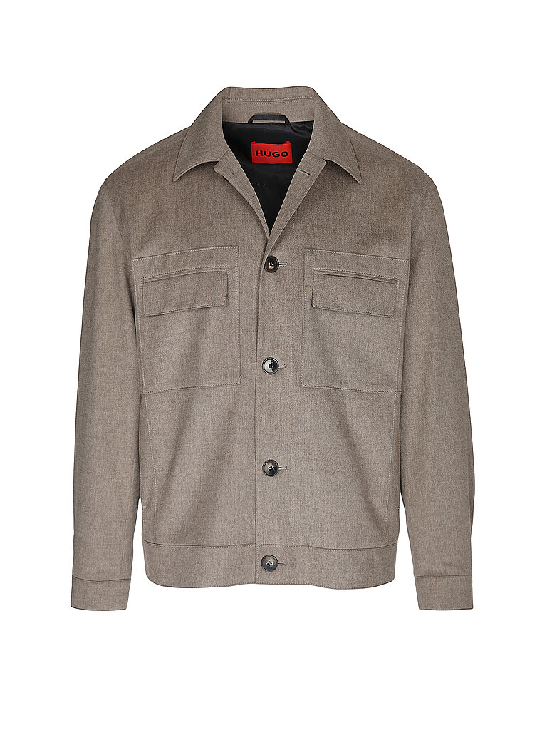 HUGO Overshirt JULIANO hellbraun | 50