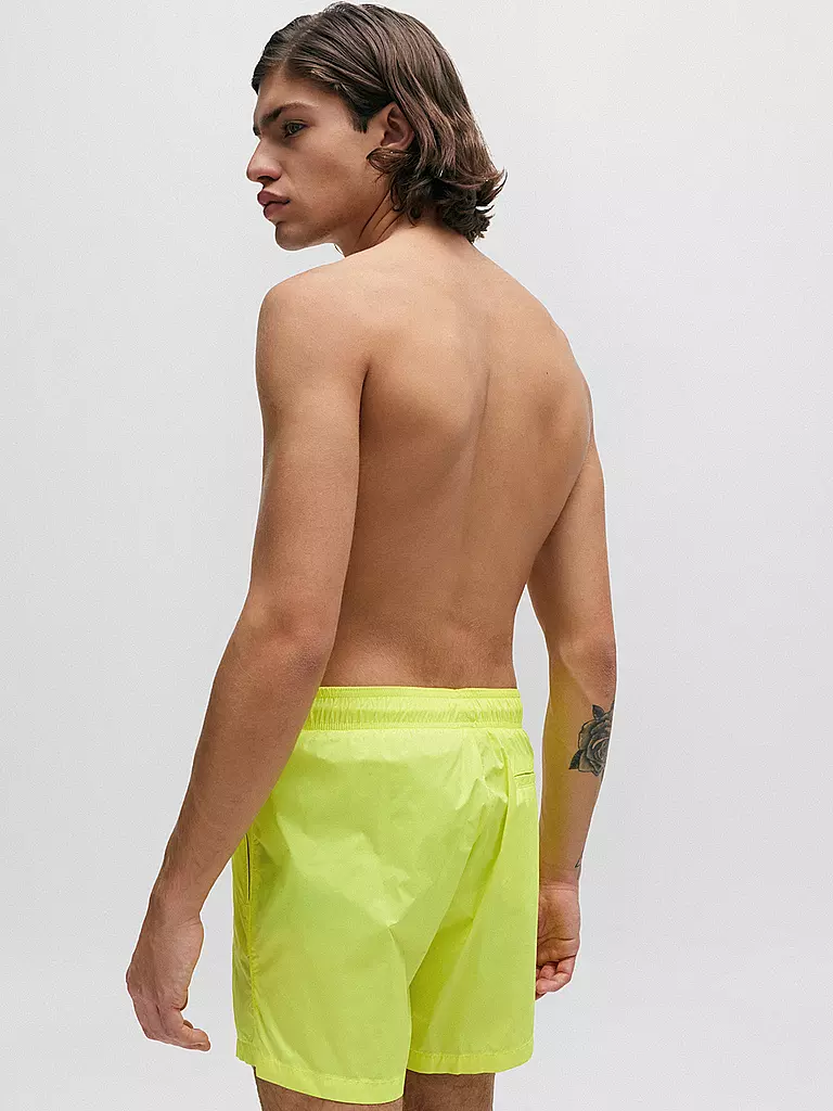 HUGO | Badeshorts PAOL | gelb