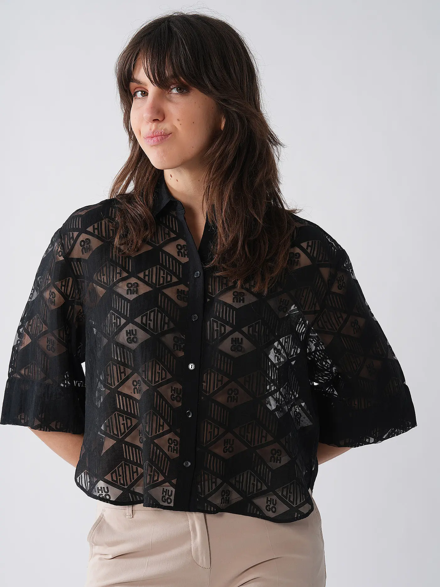 HUGO | Bluse EPHRAIMA | schwarz