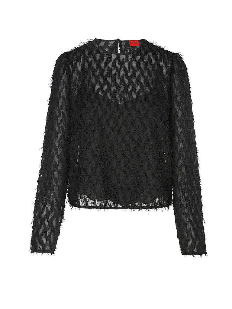 HUGO | Blusenshirt CUSANI-1 | schwarz