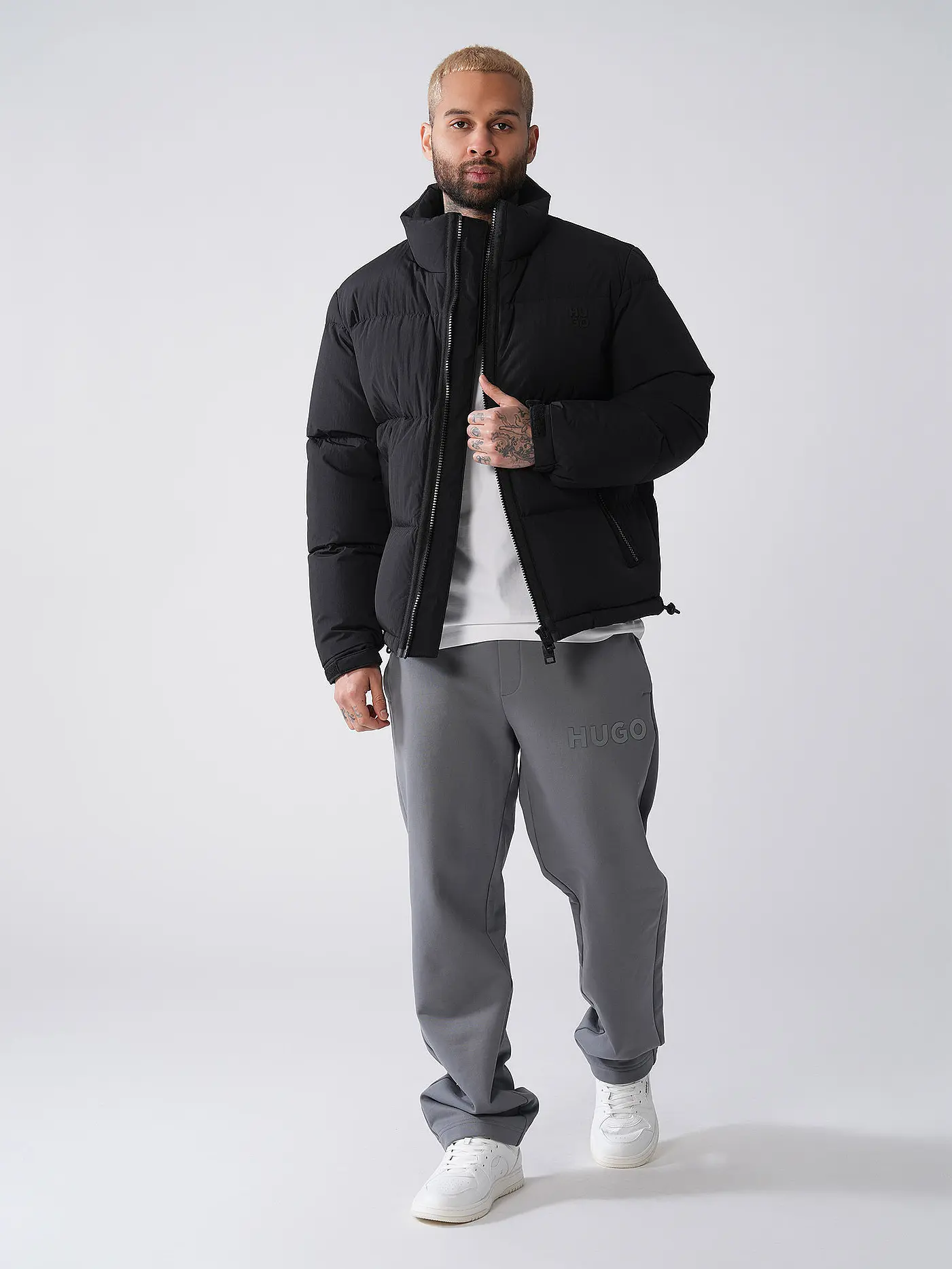 HUGO | Daunensteppjacke BIRON | schwarz