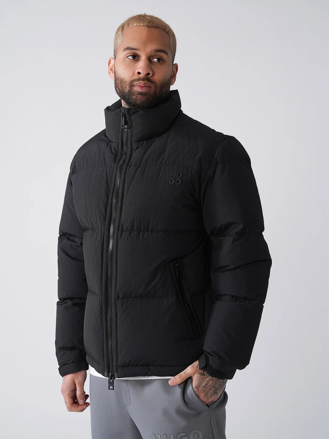 HUGO | Daunensteppjacke BIRON | schwarz
