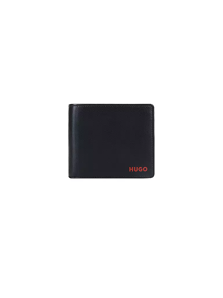 HUGO | Geldbörse Trifold | schwarz