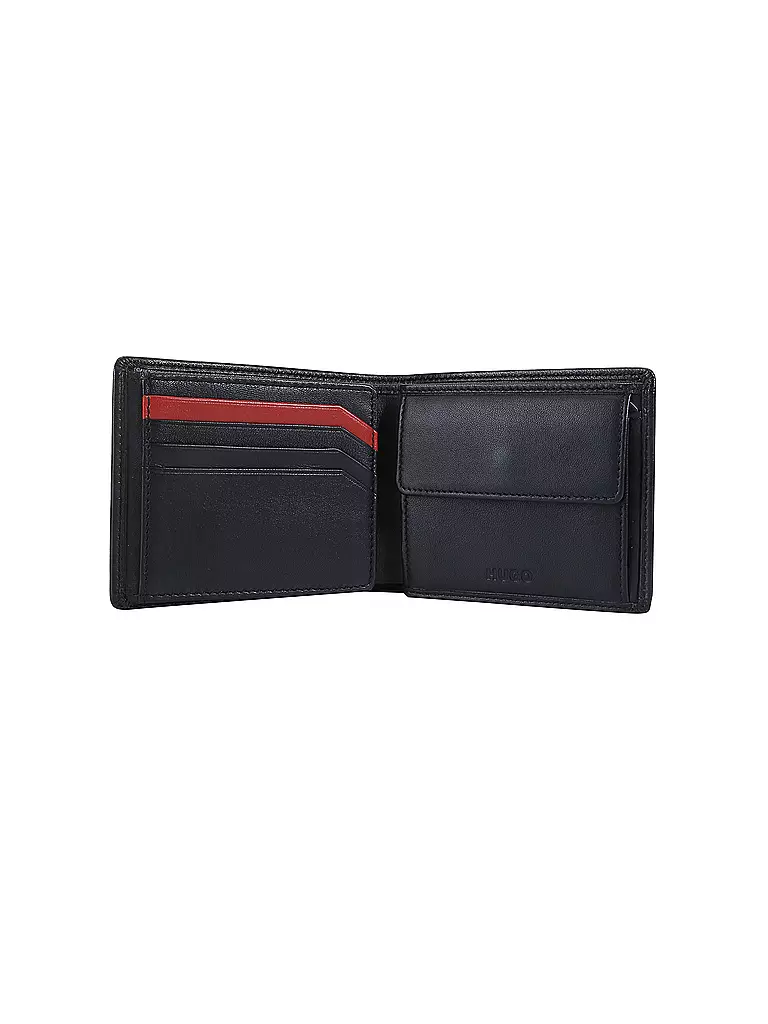 HUGO | Geldbörse Trifold | schwarz
