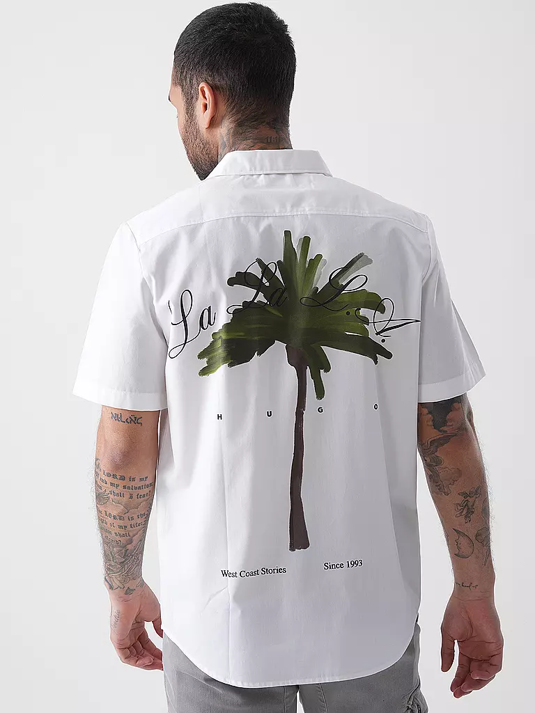 HUGO | Hemd Regular Fit ELLINO | weiss