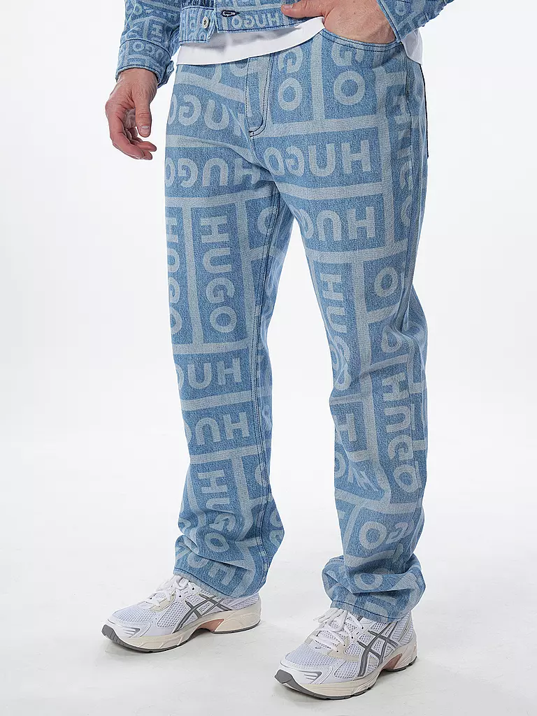HUGO | Jeans Baggy Fit NATE | blau