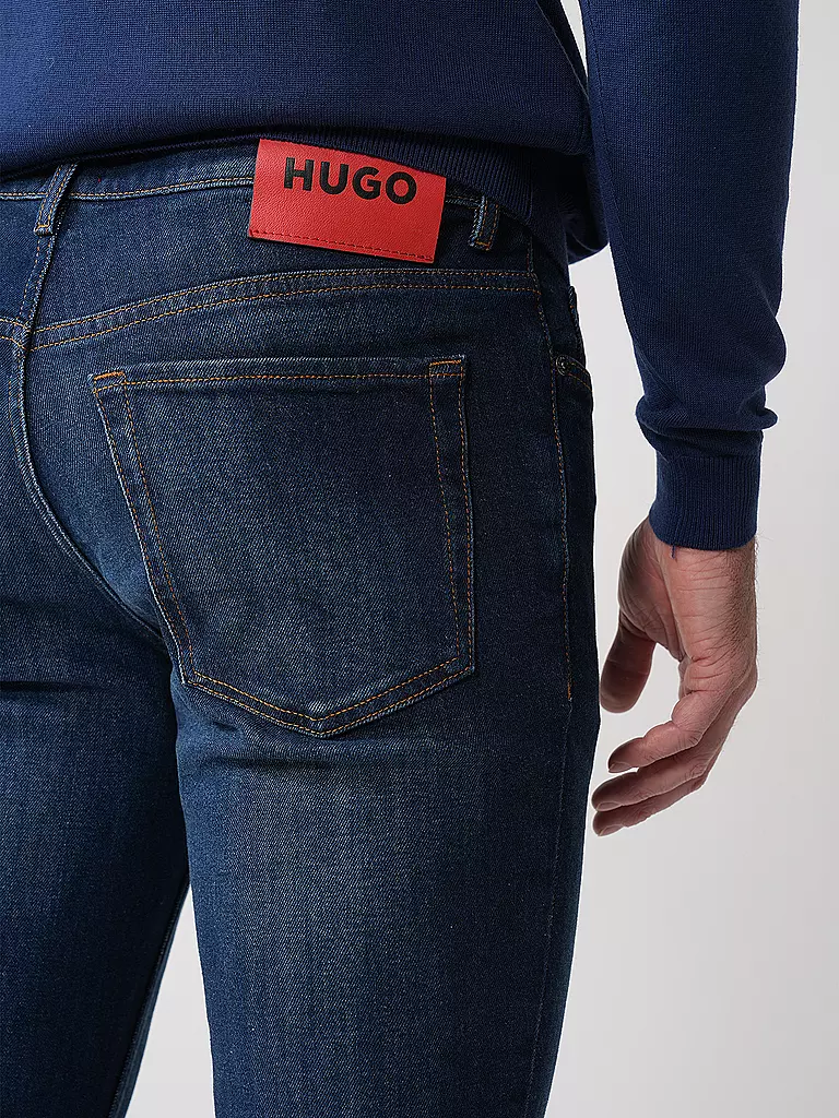 HUGO | Jeans Tapered Fit | blau