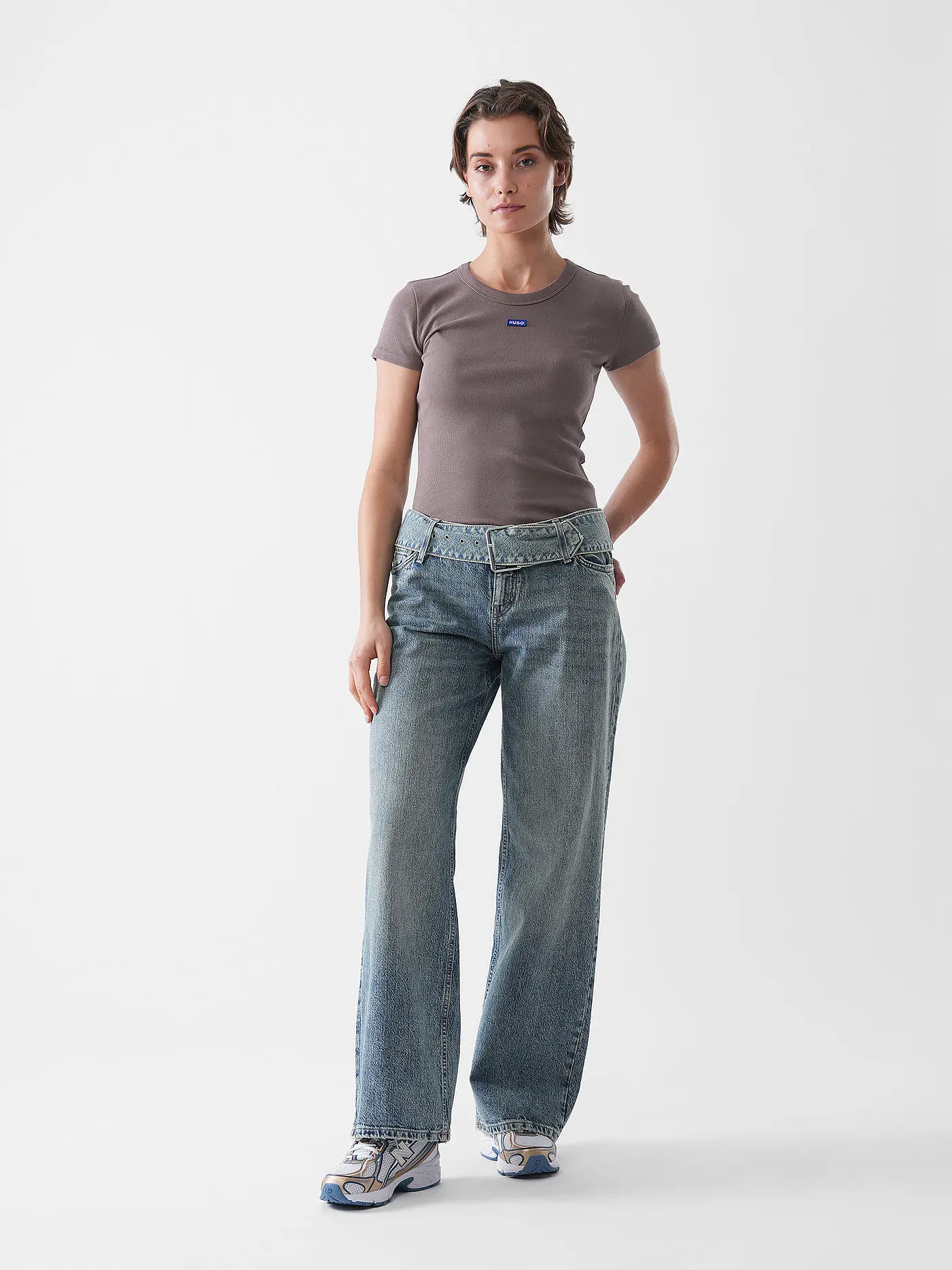 HUGO | Jeans Wide Leg GLORY_B | grau
