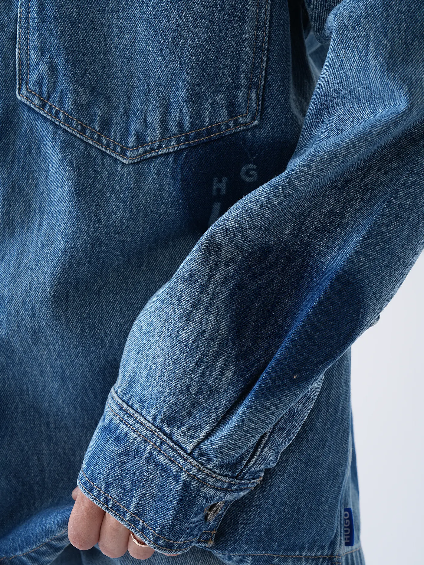 HUGO | Jeansbluse GARESA | blau