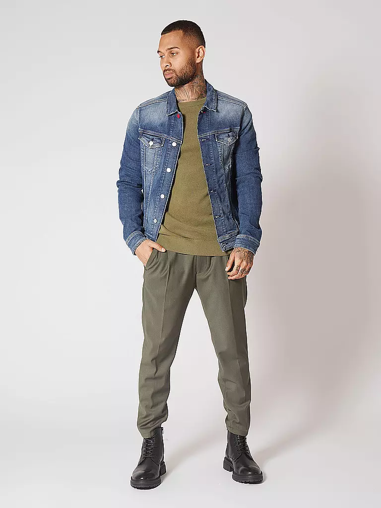 HUGO Jeansjacke GROVER HUGO x REPLAY blau