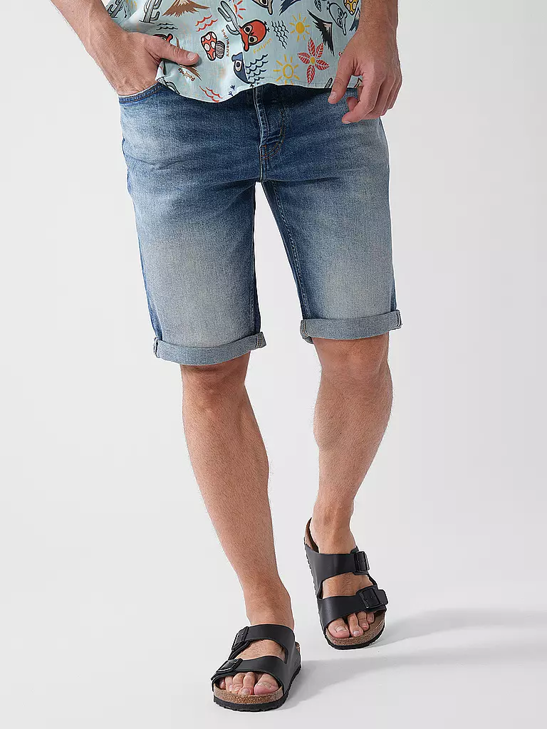 HUGO | Jeansshorts | blau