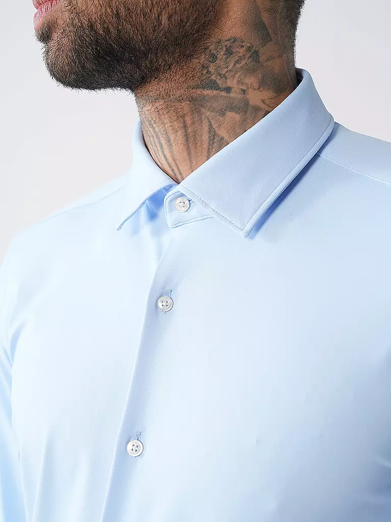 HUGO | Jerseyhemd Slim Fit KENNO | dunkelblau