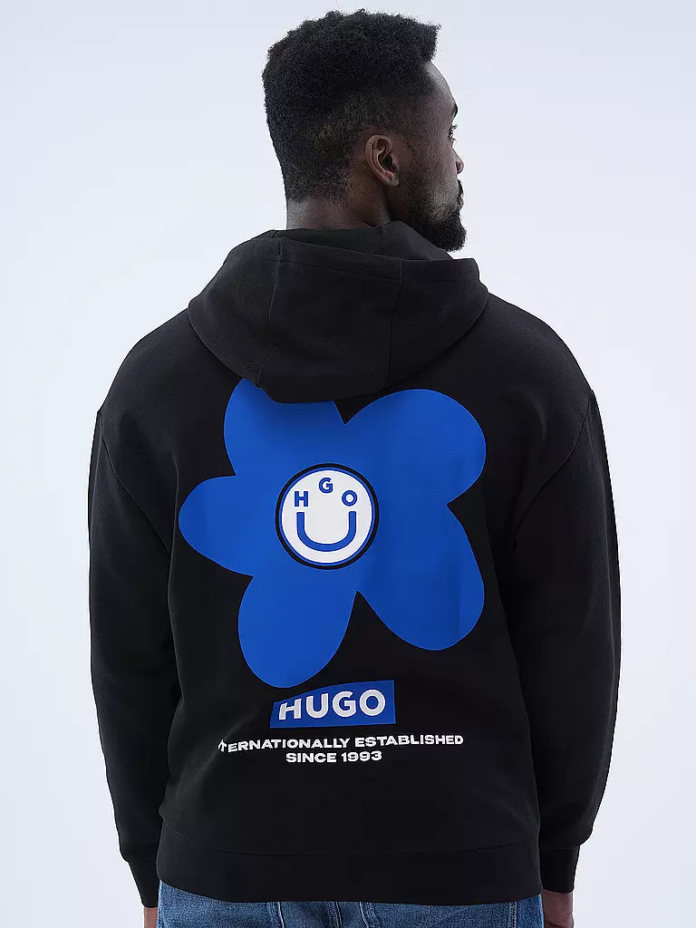 HUGO | Kapuzensweater - Hoodie | schwarz