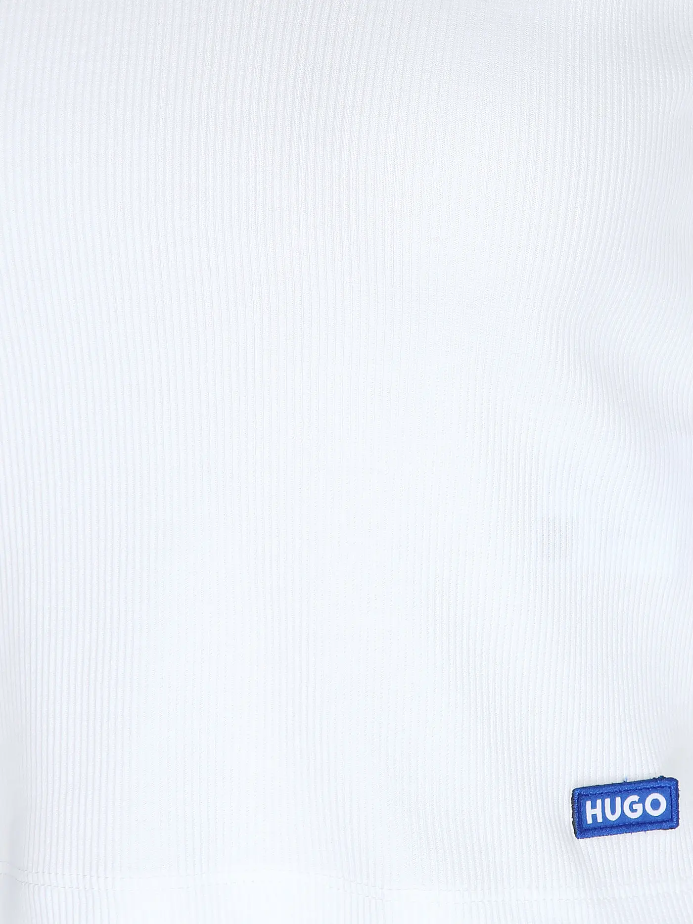 HUGO | Langarmshirt DARIMINA Cropped Fit  | weiss