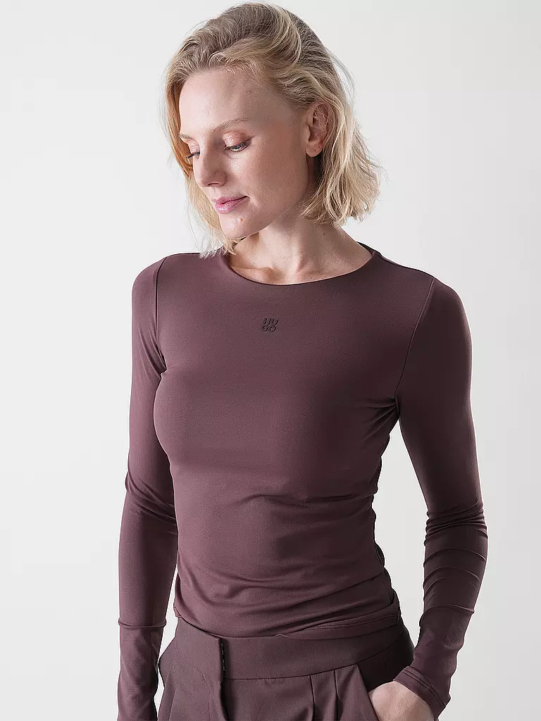 HUGO | Langarmshirt DASIIA | braun