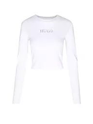 HUGO | Langarmshirt DELLA_B | weiss