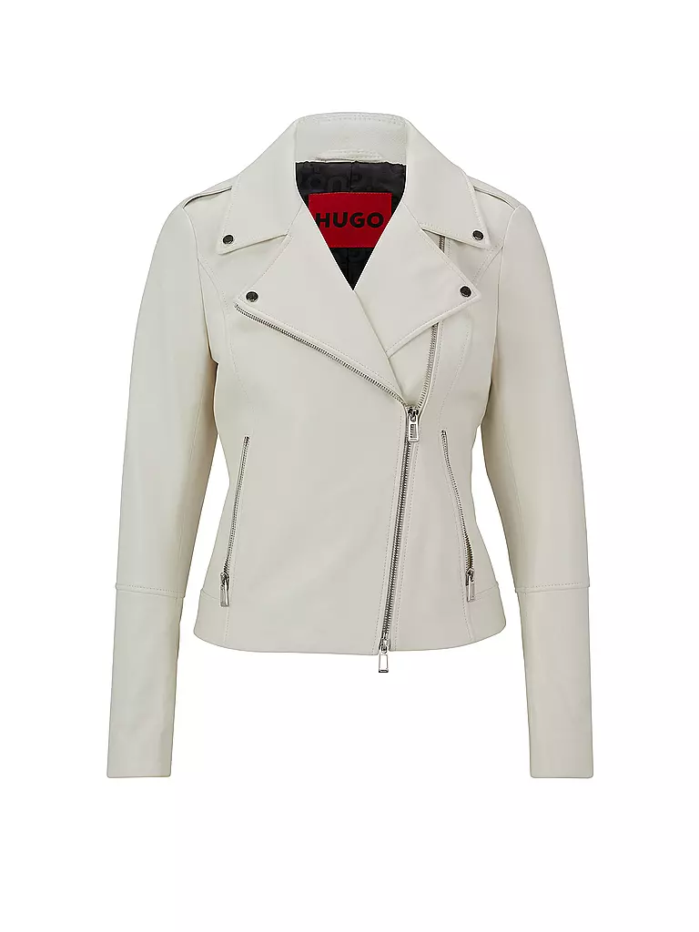 HUGO | Lederjacke LARELLA | creme