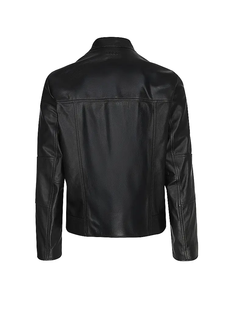 HUGO | Lederjacke LOKIS-3  | Schwarz