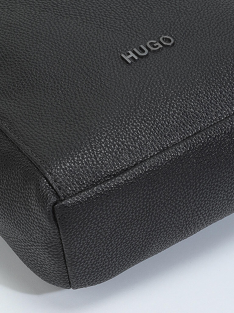 HUGO | Ledertasche - Umhängetasche | schwarz
