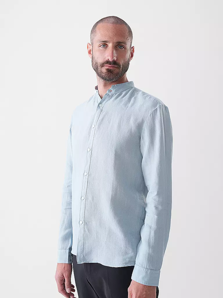 HUGO | Leinenhemd Slim Fit ELVORY | schwarz