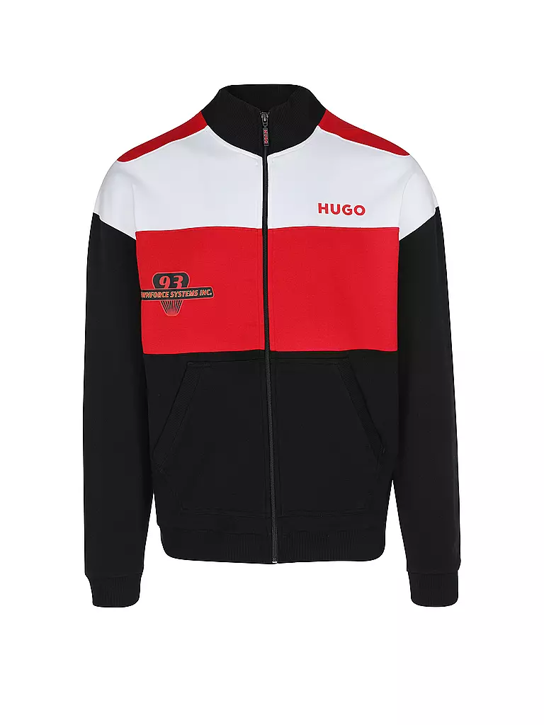 HUGO | Loungewear Jacke  | schwarz