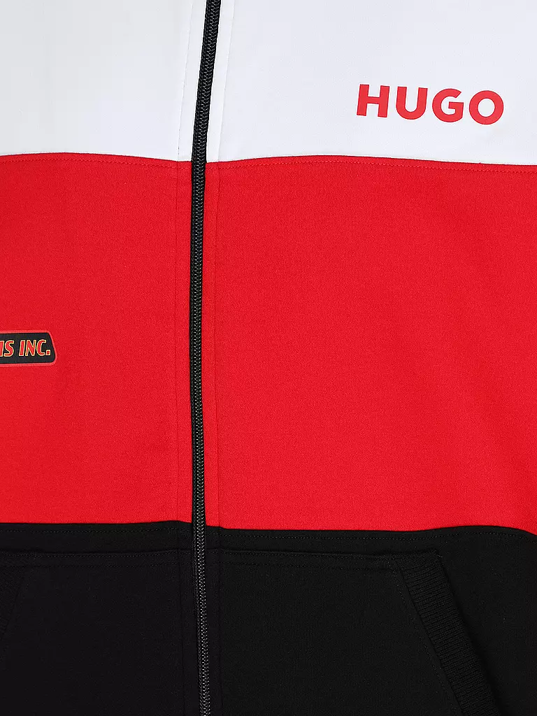 HUGO | Loungewear Jacke  | schwarz