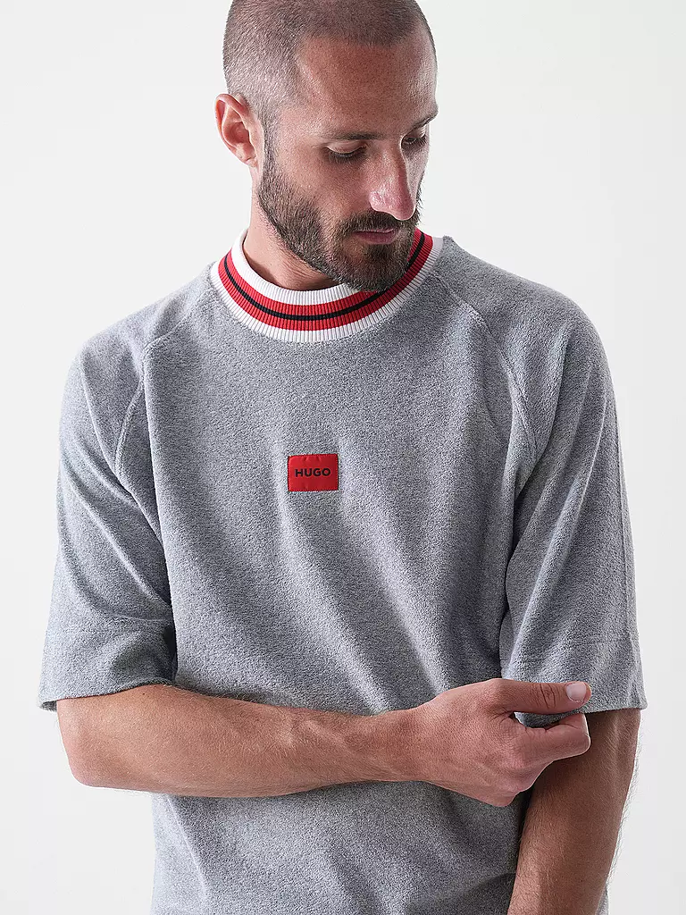 HUGO | Loungewear Shirt JAXON | hellgrau
