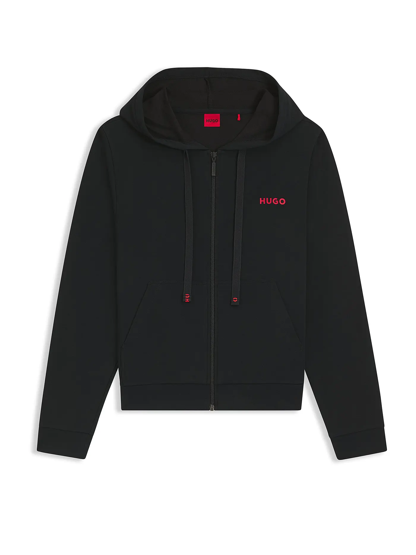 HUGO | Loungewear Sweatjacke  | schwarz