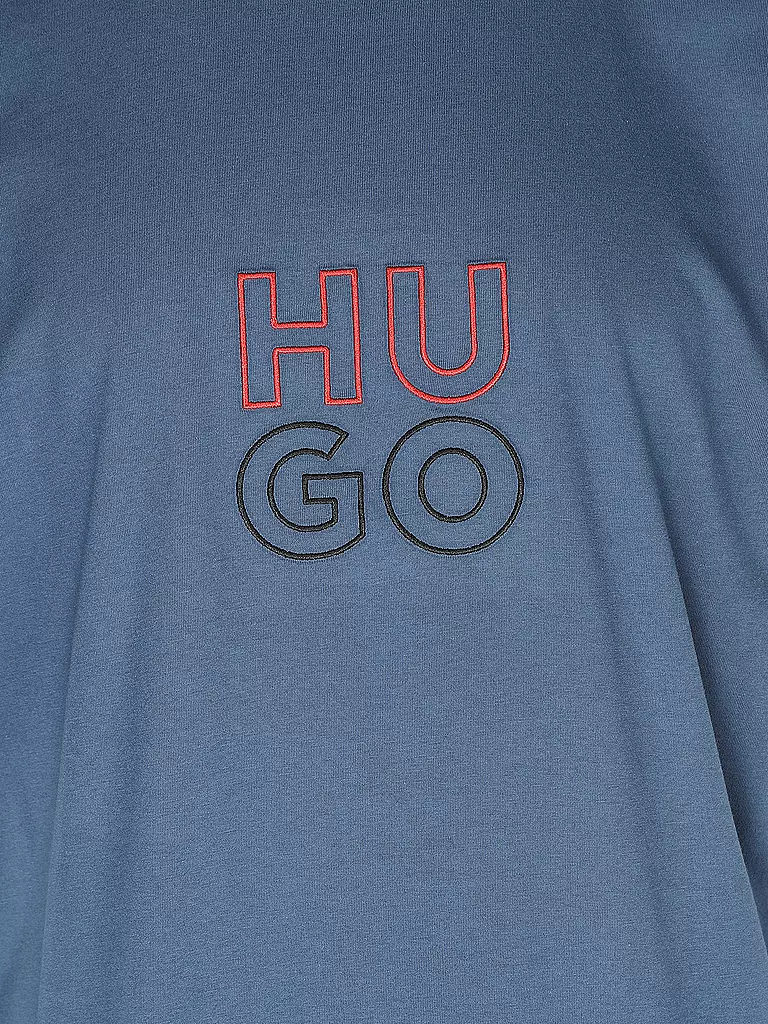 HUGO | Loungewear T-Shirt STACKED | blau