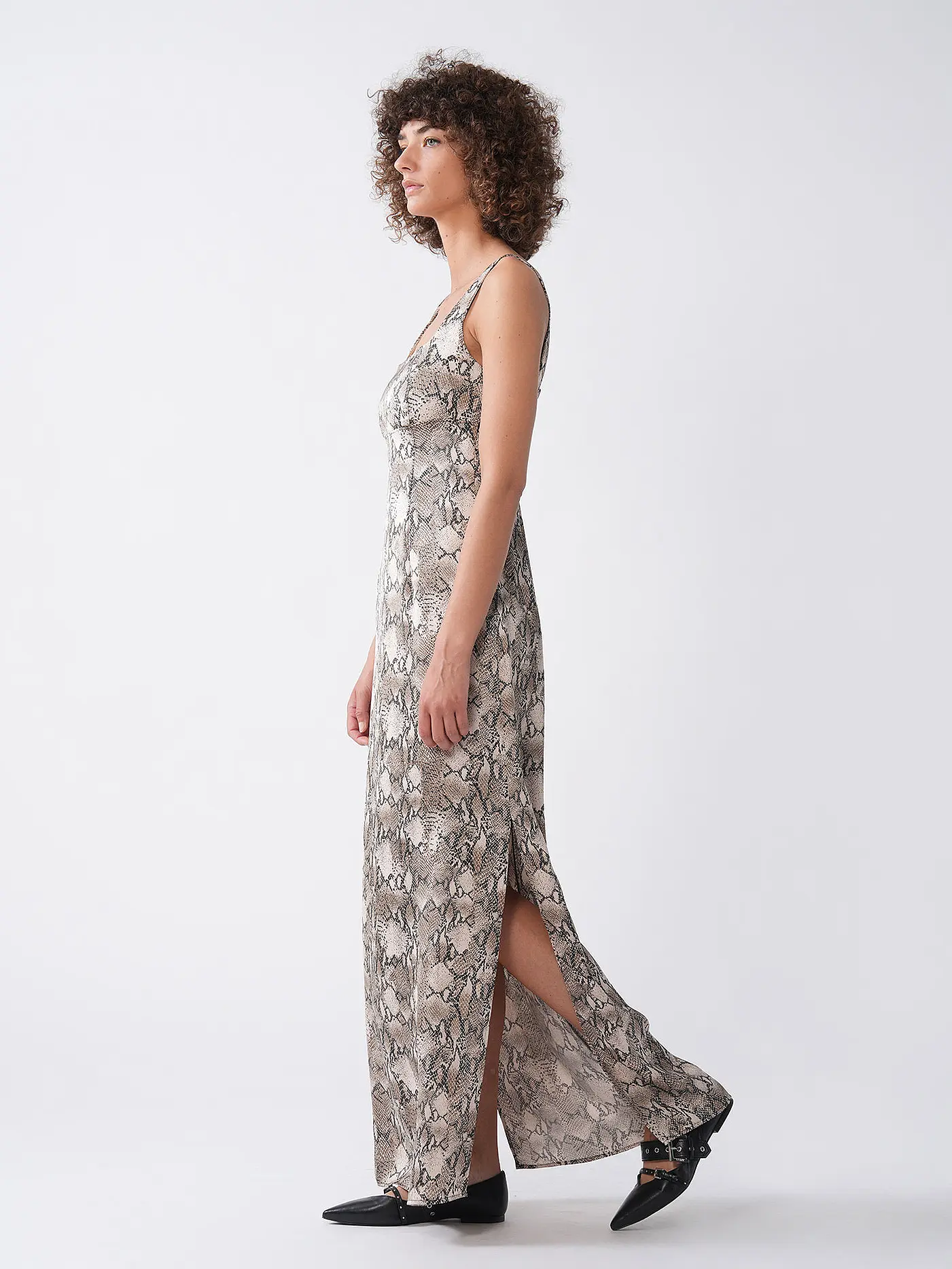 HUGO | Maxikleid KAJANI-1  | beige