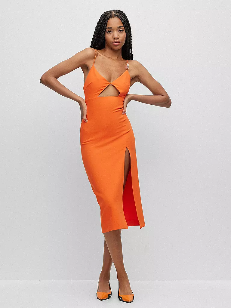 HUGO | Midikleid KARDINA | orange